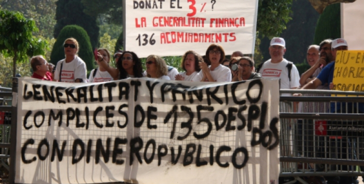 Els treballadors de Panrico en un acte de protesta | ACN
