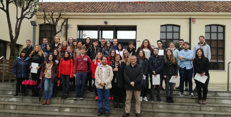 Els participants del darrer Programa de Garantia Juvenil amb el regidor Eduard Navarro | Ajuntament de Sabadell