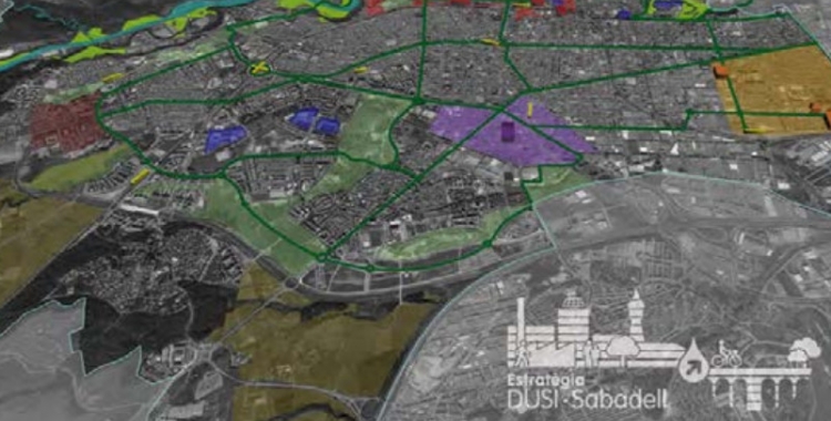 Imatge d'un dels mapes inclosos al projecte de l'Edusi/ Ajuntament de Sabadell