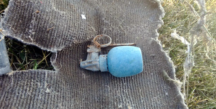 La granada d'instrucció que s'ha trobat a Sant Pau de Riu-sec