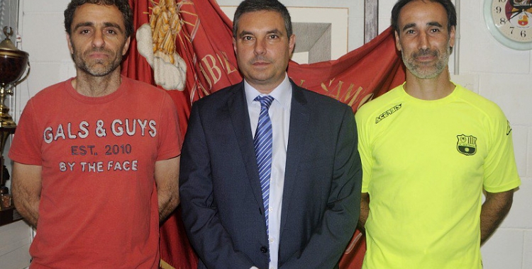 Piti (esquerra) i Gimeno (dreta) formaran el cos tècnic grana | FC Santboià