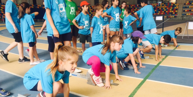 L'Enjogassa't es va posar en marxa ahir a la Pista Coberta d'Atletisme/ Cedida