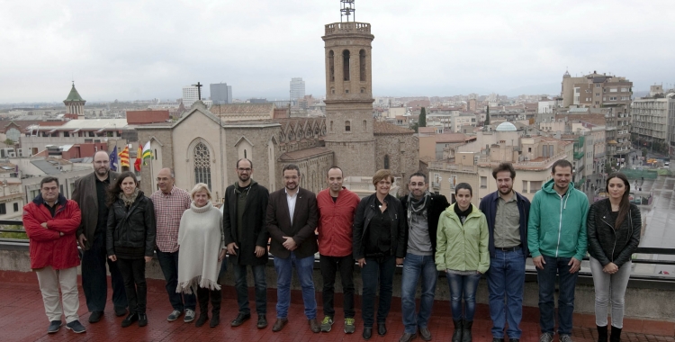 Imatge del quadripartit, en el moment de la seva constitució/ Ajuntament de Sabadell