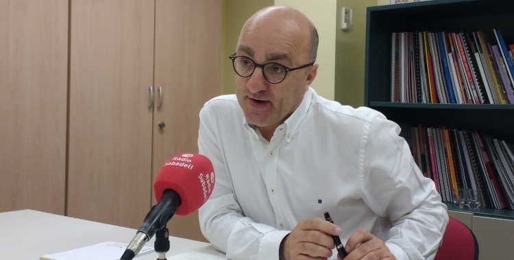 Josep Escartín en una entrevista a Ràdio Sabadell 