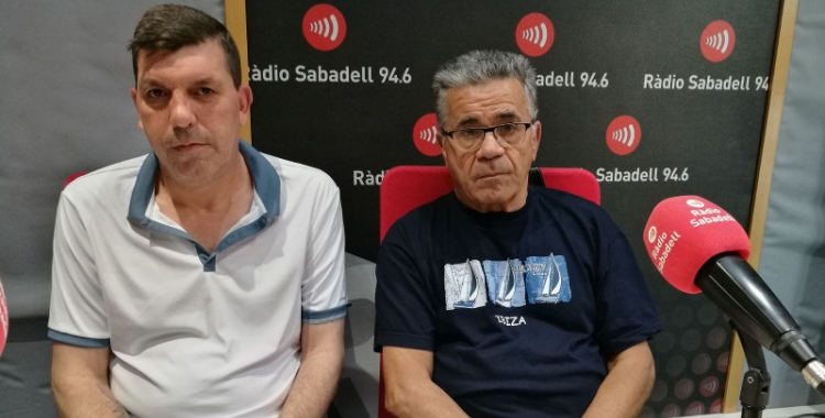 Diego Granero, president de l'Associació de Veïns de Campoamor i Manuel Llamas, vicepresident de l'Associació de veïns Espronceda 