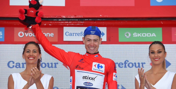 David de la Cruz de líder a l'edició de l'any passat de la Vuelta