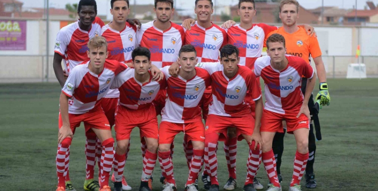 Onze titular del Sabadell B ahir a Ca n'Oriac