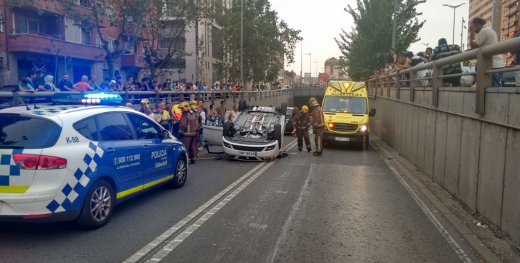Un accident de trànsit a la Gran Via | Policia Sabadell