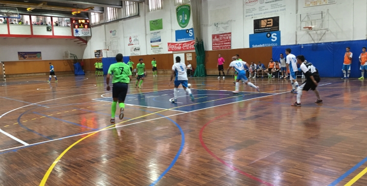 Imatge del partit de la primera jornada entre Pia i CNS