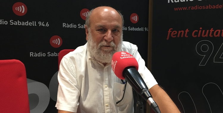 Ramon Ten als estudis de Ràdio Sabadell | Mireia Sans