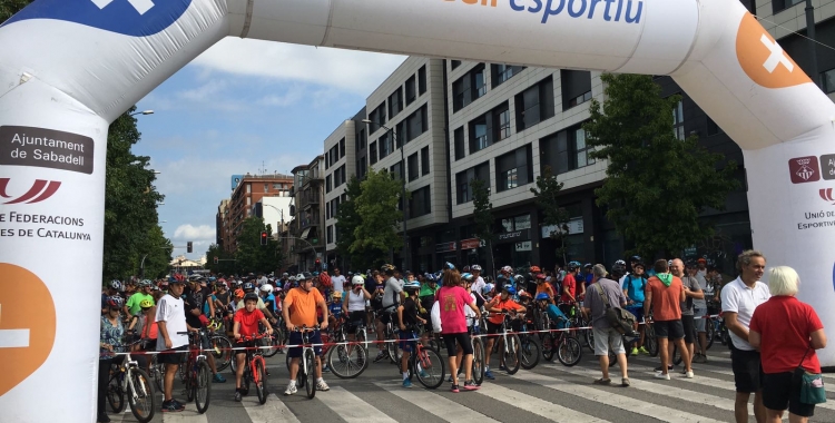 Èxit de participació en la bicicletada d'enguany. Foto:  Roger Benet 