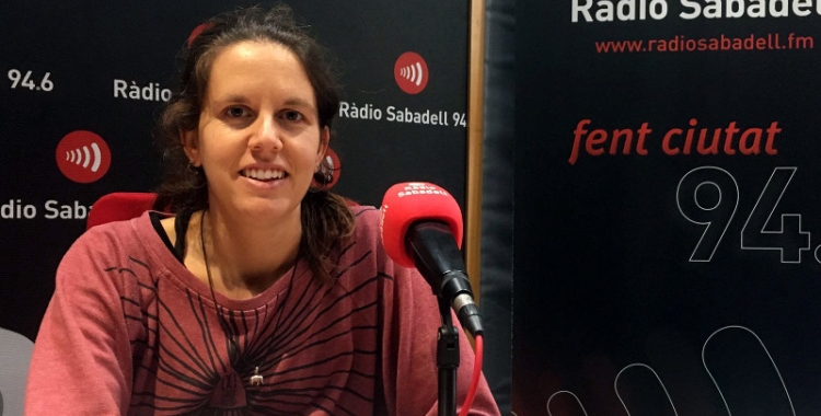 Míriam Ferrándiz, als estudis de Ràdio Sabadell/ Ràdio Sabadell