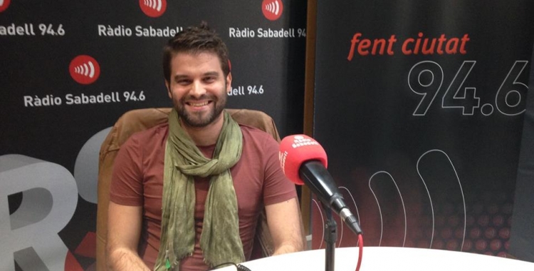 Albert Sallés ha passat pel pograma Al matí de Ràdio Sabadell. Foto: Raquel Garcia