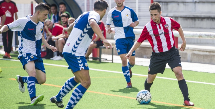 Imatge del derbi entre UE Castella i Sabadell 'B' | L'Actual