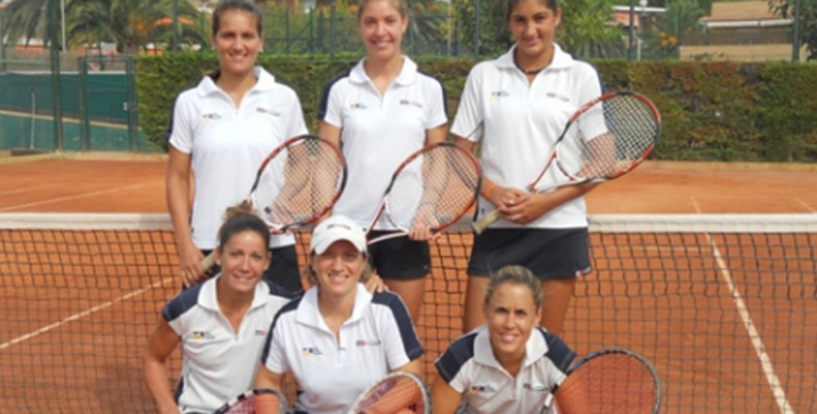 Equip femení del Tennis Sabadell la temporada passada