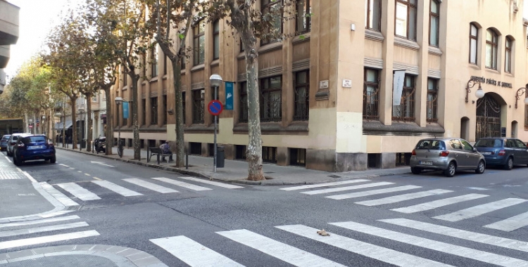 Cruïlla del carerr Indústria amb el carrer Concepció.