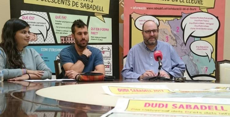 El regidor Miquel Soler en la presentació dels actes de celebració del Dia Universal dels Drets de la Infància. 