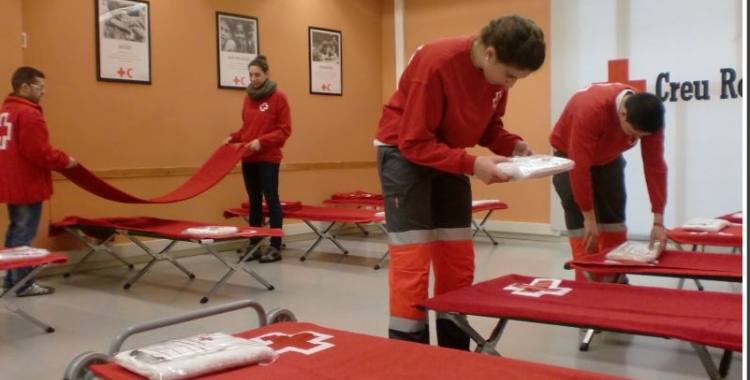 Creu Roja posa a disposició dels sense llar deu places durant l'Operació Fred/ Creu Roja Sabadell