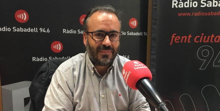 Barroso, als estudis de Ràdio Sabadell/ Mireia Sans