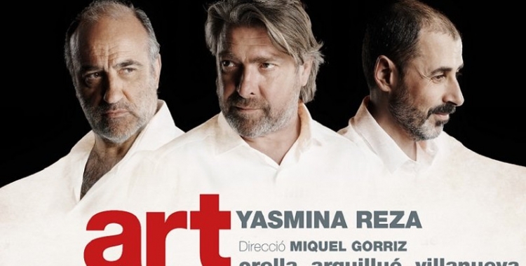 L'actor sabadellenc Lluís Villanueva participa en la única funció d'Art que es representarà al Teatre Principal. 