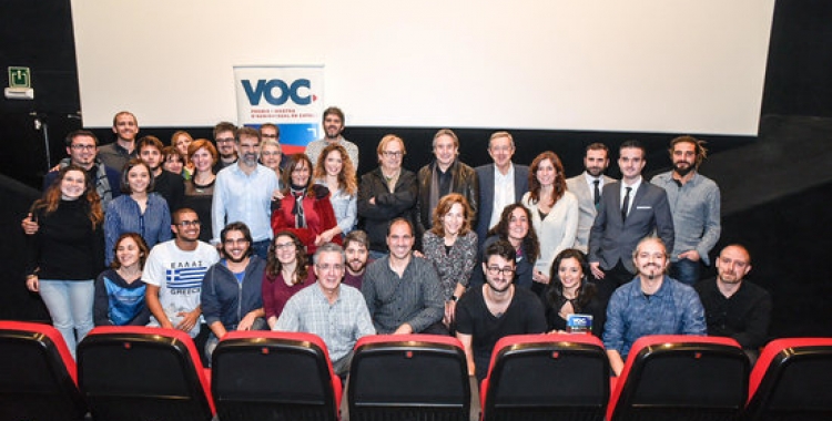 Imatge de la inauguració de la primera mostra VOC, als cinemes Texas de Barcelona/ ACN