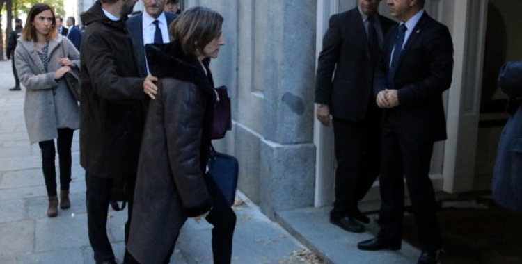 La presidenta del Parlament, Carme Forcadell, entrant a l'edifici del Tribunal Suprem | ACN