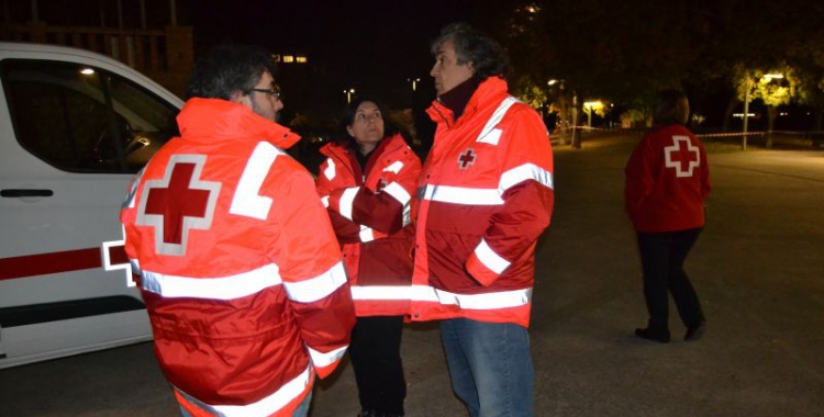 Imatge d'alguns dels efectius de l'Operació Fred/ Creu Roja Sabadell