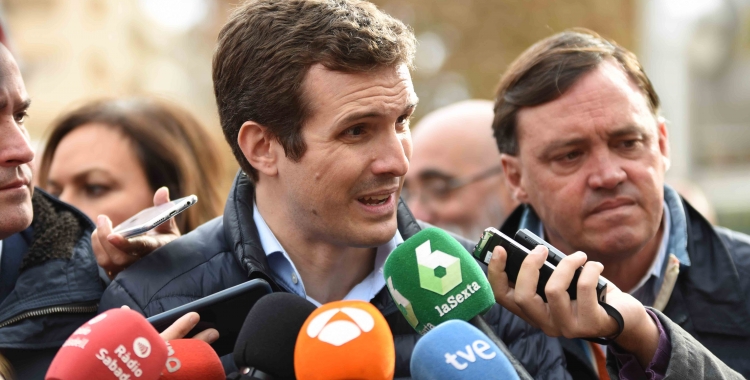 Pablo Casado en l'acte del PP a Sabadell | Roger Benet