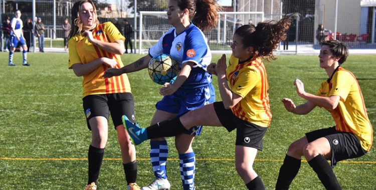 Imatge del darrer partit del Sabadell contra el Sant Andreu