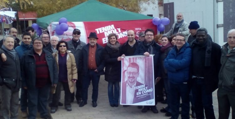 Parada informativa de Catalunya en Comú-Podem a la plaça del Pi | Pere Gallifa