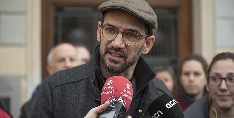 Maties Serracant ha anunciat l'arxivament del cas de El Tallaret avui, davant dels mitjans/ Roger Benet