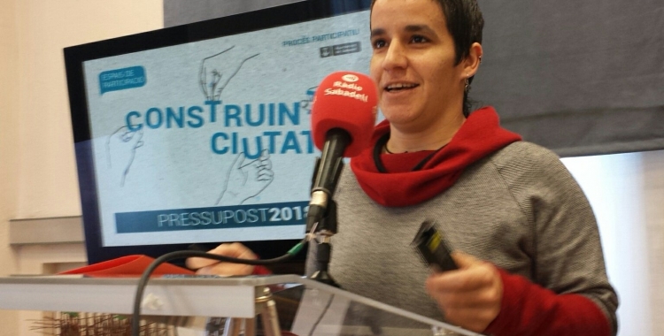 Glòria Rubio presentant els resultats | Pau Duran