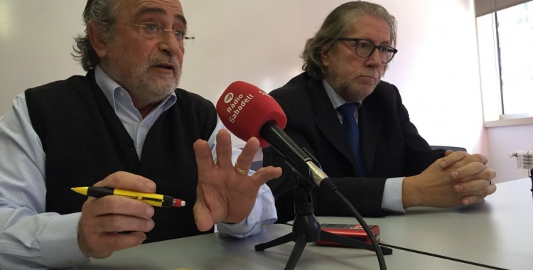 El doctor Tarrés i Mallart durant la roda de premsa | Foto: Ràdio Sabadell