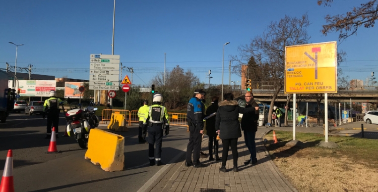 L'accés al passeig Can Feu des de la plaça del Mil·lenari estarà tancat durant 17 mesos. 