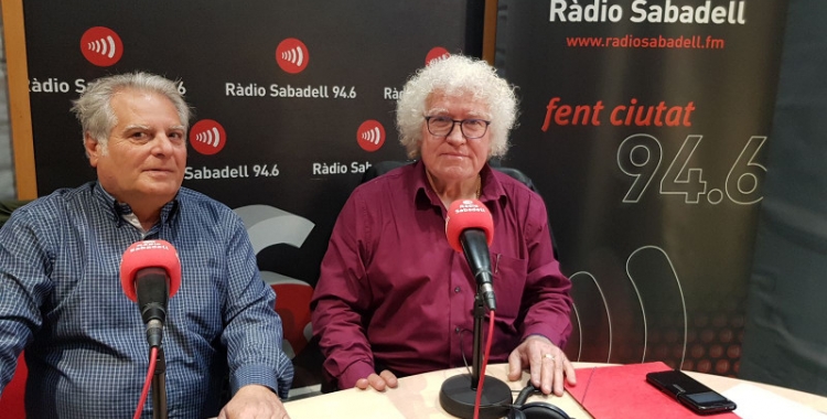 Eduardo Torres (esquerra) i Ricardo Rosso, representants de Nova Participació/ Ràdio Sabadell