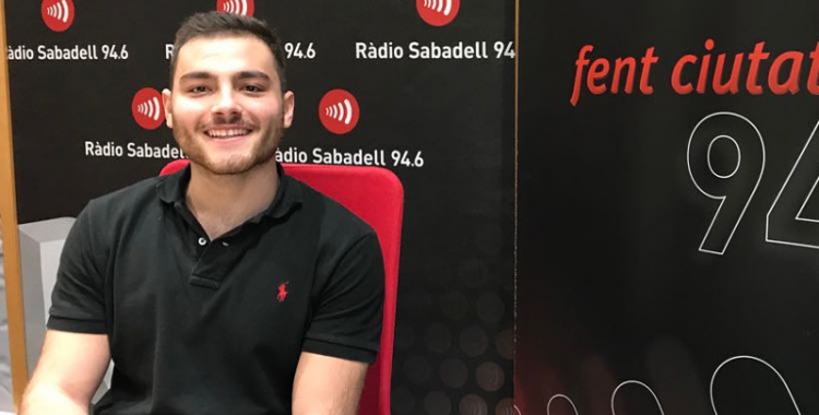 Quim Vaíllo ahir als estudis de Ràdio Sabadell