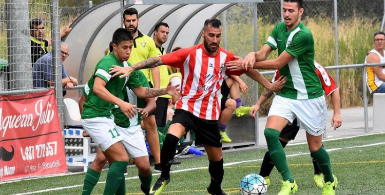 Imatge d'un partit entre Tibidabo i Badia d'aquesta temporada