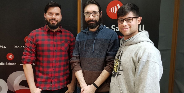 Óscar Ulloa, Miguel Marchal i Francesc Grimalt als estudis de Ràdio Sabadell | Raquel García 