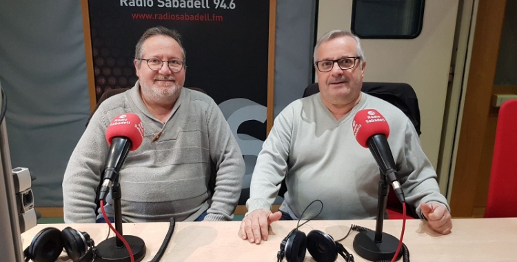 Francisco García, president de l'associació de veïns dels Merinals, i Miguel García, directiu del club Amics del Pou Nou Escorial. 