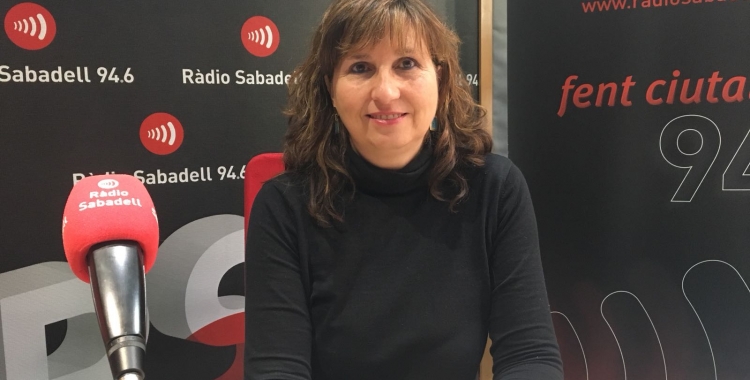 Anna Catón a l'estudi de Ràdio Sabadell | Mireia Sans