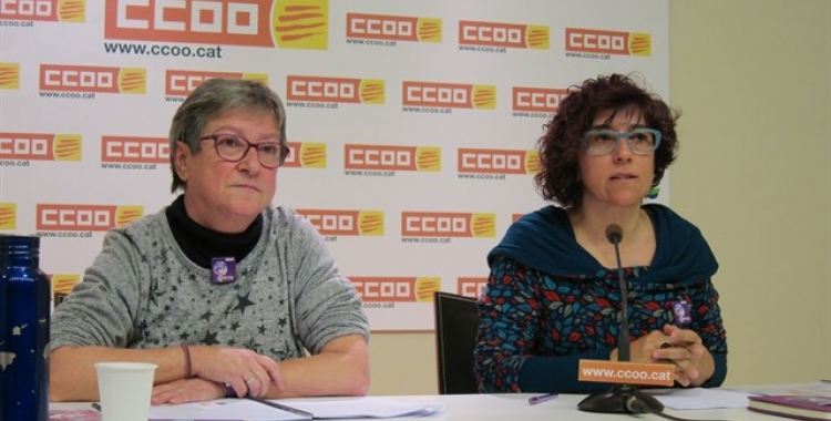 CCOO va presentar ahir les dades de la bretxa salarial del 2015/ Cedida