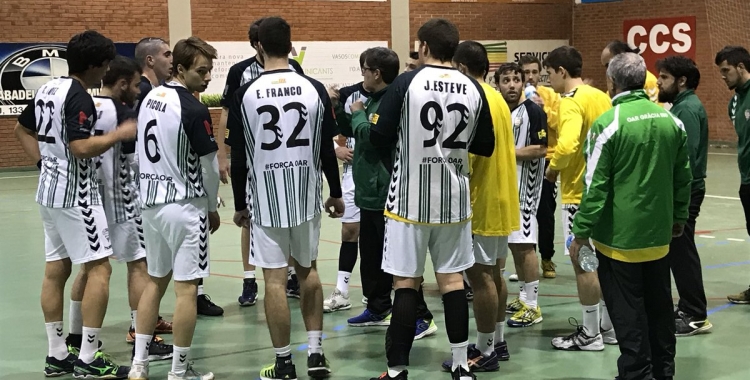 Temps mort del partit entre l'OAR i el Granollers B | Adrián Arroyo