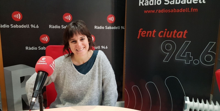 Marta Juez a l'estudi 1 de Ràdio Sabadell | Raquel García 