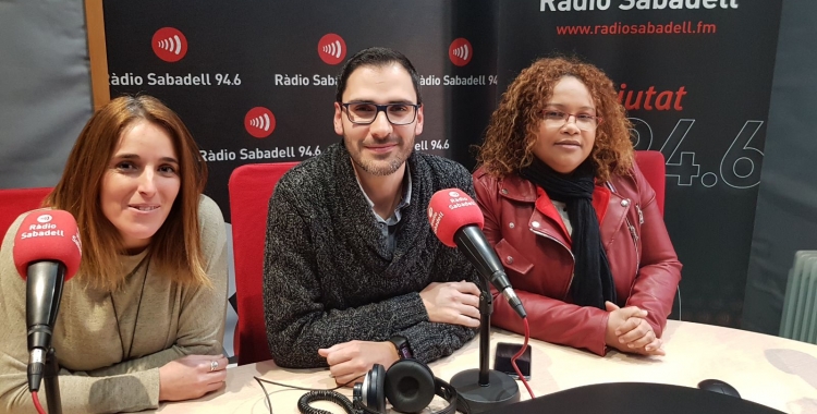Els responsables del nou programa, a Ràdio Sabadell/ Raquel Garcia