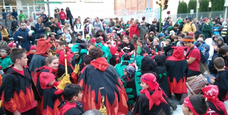 Els Diables de La Creu Alta, en un dels actes de Festa Major/ Cedida