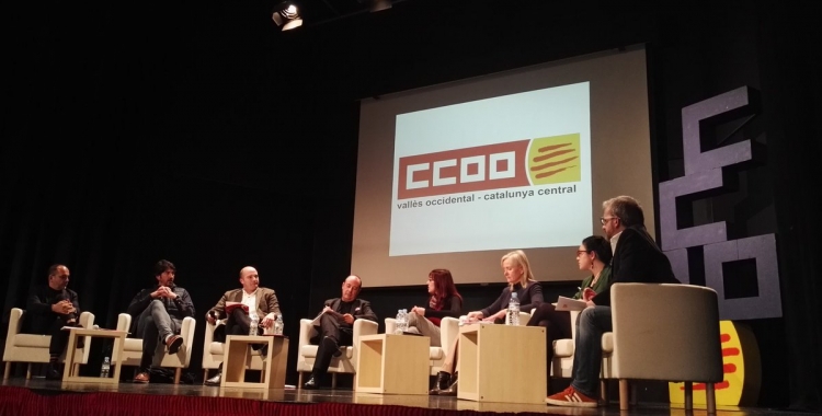 Els ponents durant l'acte sobre pensions de CCOO | CCOO