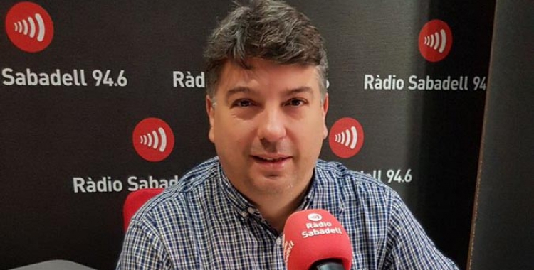 Xavier Martínez, gerent de CIPO, als estudis de Ràdio Sabadell | Foto: Raquel García