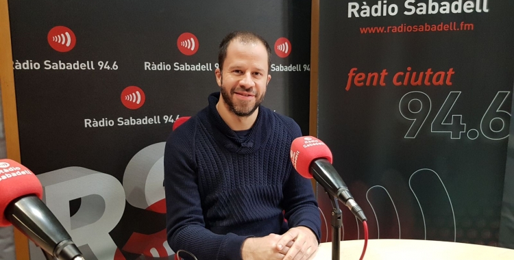 Dani Vilaró als estudis de Ràdio Sabadell | Foto: Raquel García