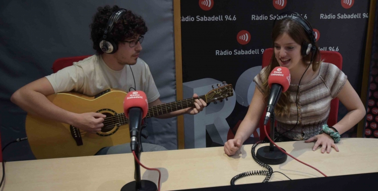 Magalí Saré i Sebastià Gris als estudis de Ràdio Sabadell  | Roger Benet