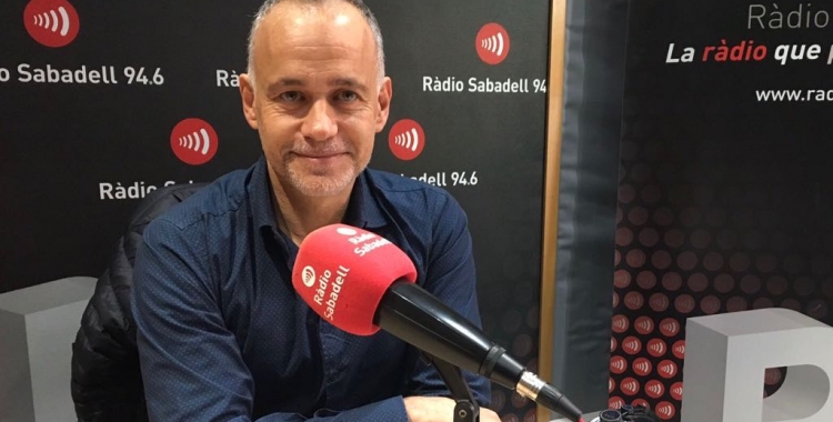 Enric Sapés als estudis de Ràdio Sabadell | Mireia Sans